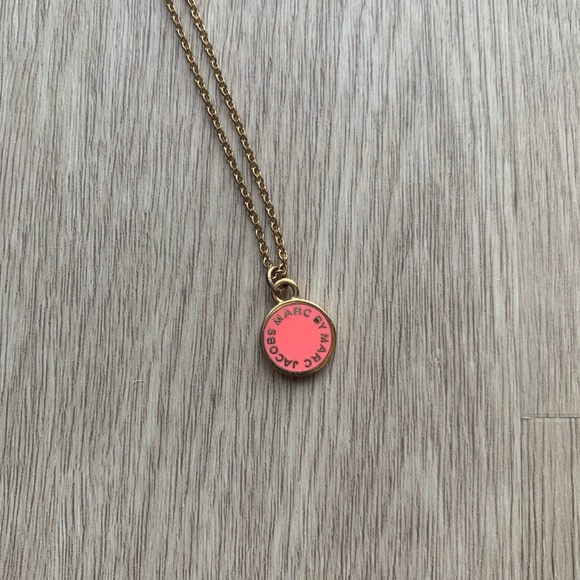 Marc by Marc Jacobs Pink Disc Pendant Necklace - Picture 3 of 3
